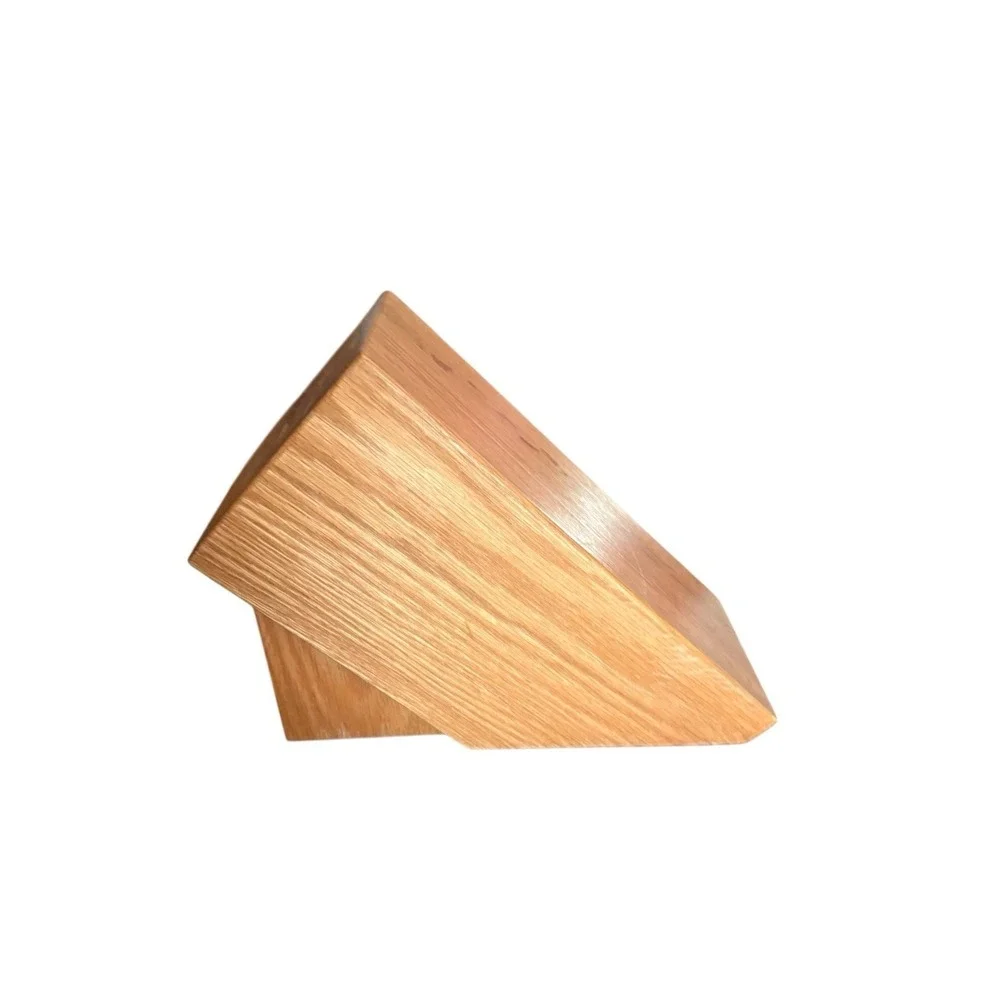 CUTCO 5 Slot Gourmet Set Knife Block #1749 Solid Oak Wood  Honey Finish Made USA